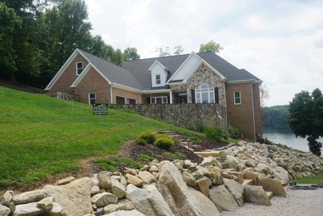 home on the water with a new roof