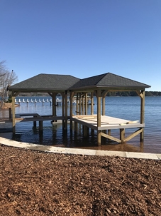 dock with a new roof